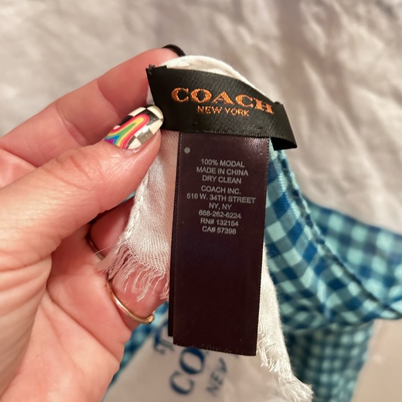 NWOT 100% Modal Coach Scarf - Picture 2 of 5